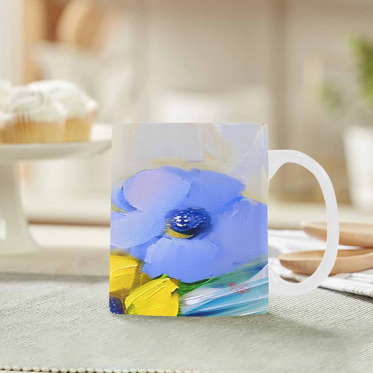 Quality Mug, coffee mug, tea cup, Bright florals, Set 1, Design 162