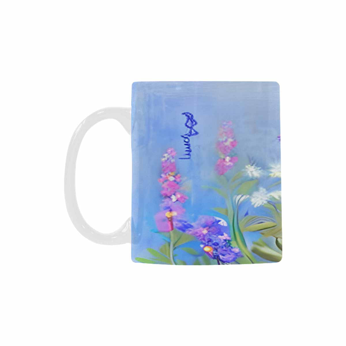 USA made Quality Mug, coffee mug, tea cup, Bright florals, Set 1, Design 98