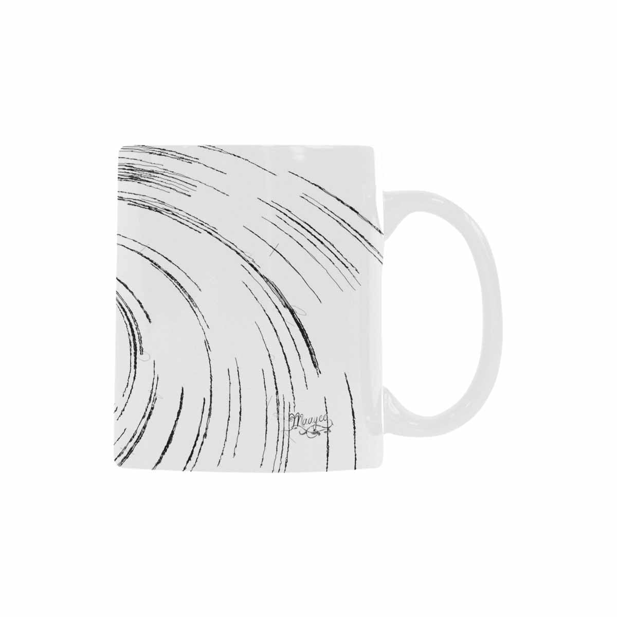 Quality Mug, coffee mug, tea cup, B & W Abstract, Set 1, design 161