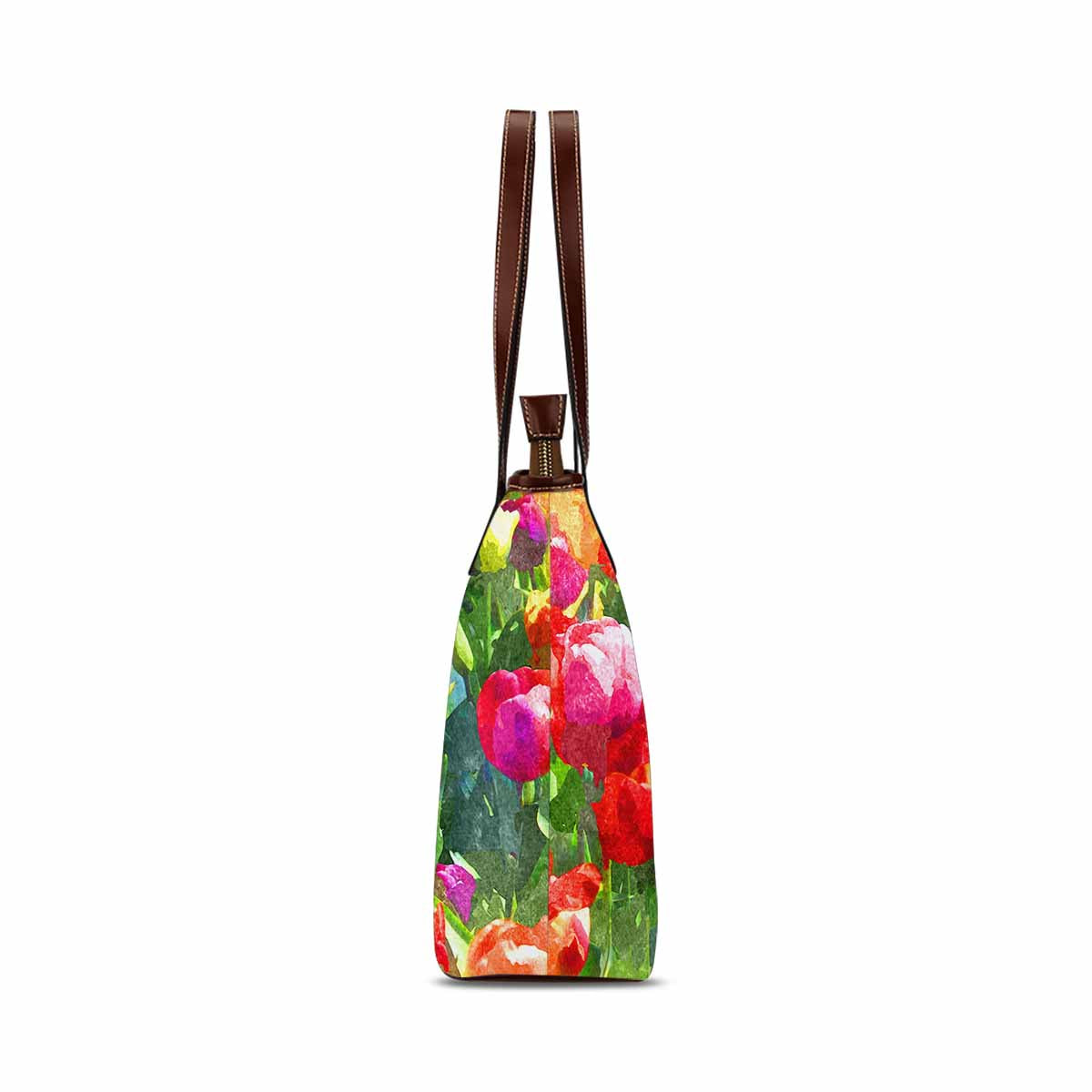 Classic Fabric handbag, watercolor floral, design 247