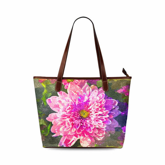 Classic Fabric handbag, watercolor floral, design 42