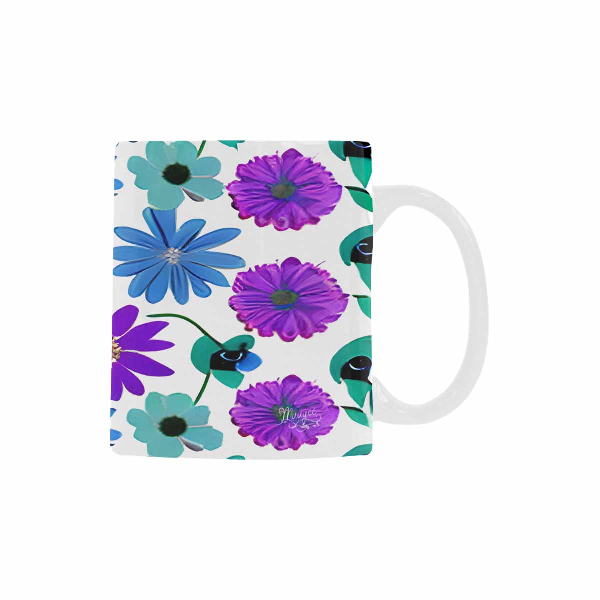 Quality Mug, coffee mug, tea cup, Bright florals, Set 1, Design 157