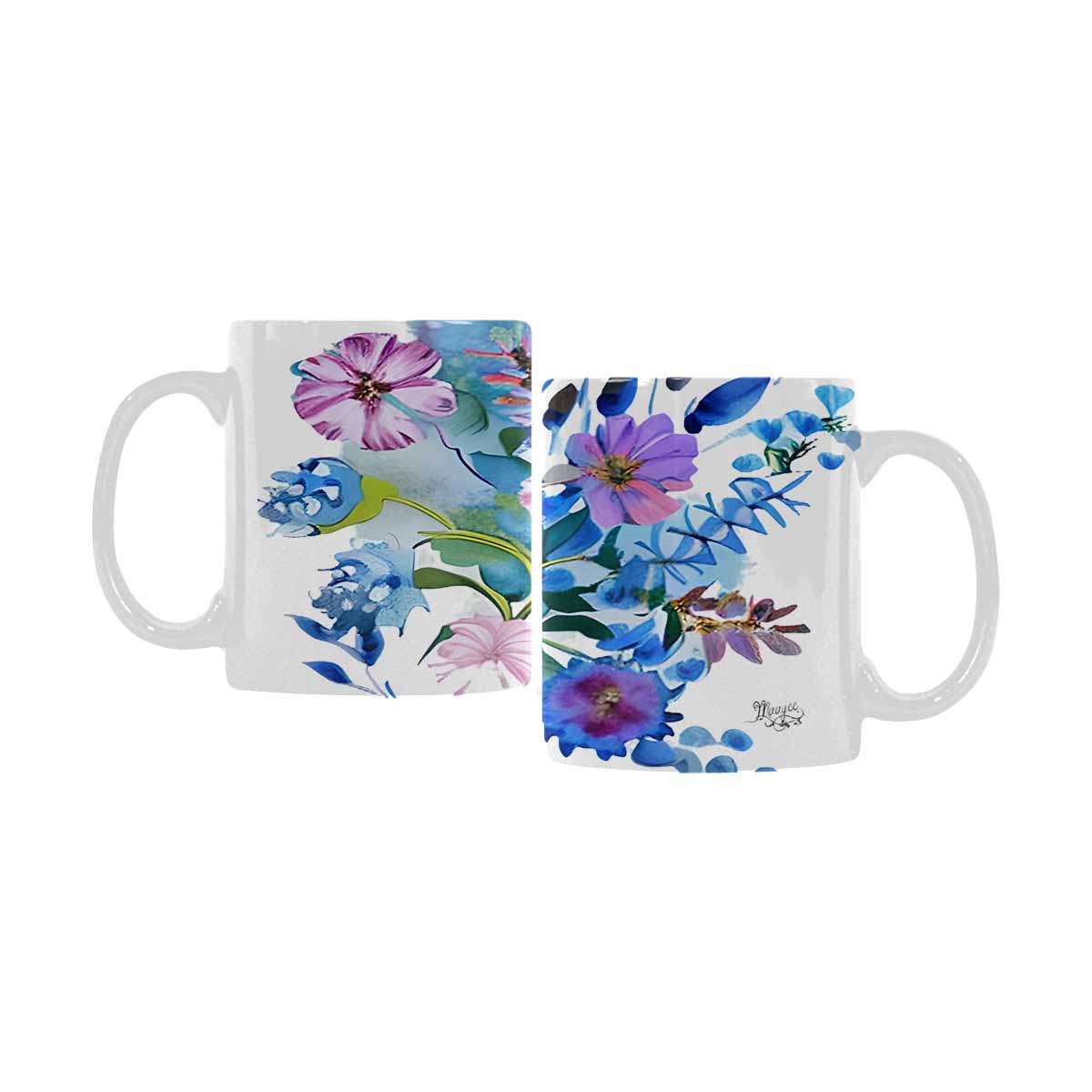 Quality Mug, coffee mug, tea cup, Bright florals, Set 1A, Design 20