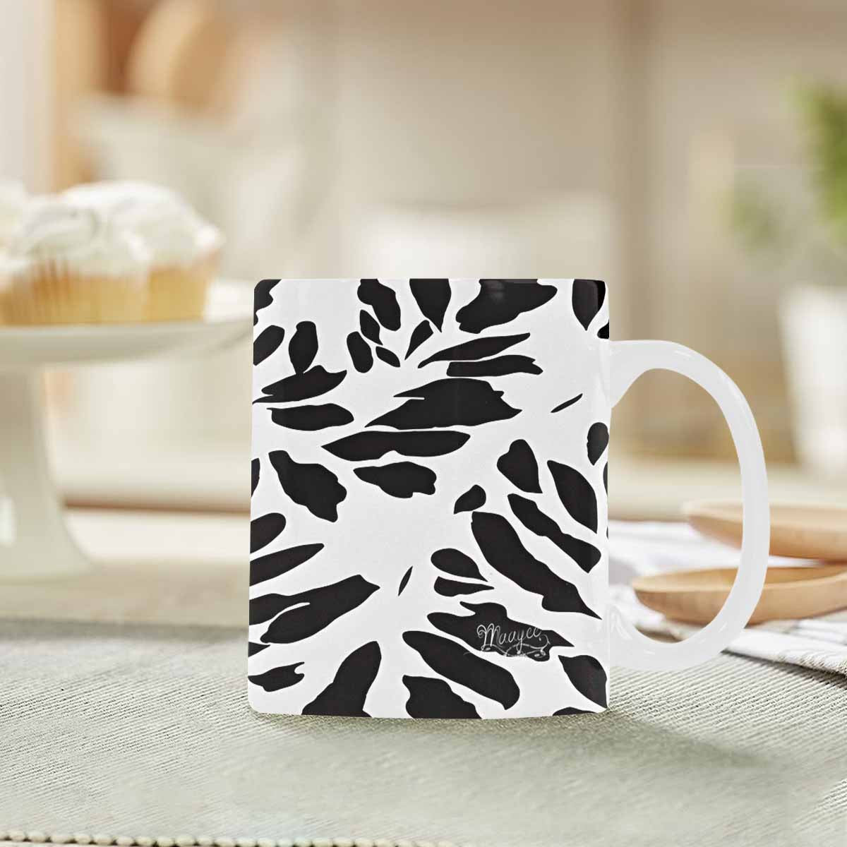 Quality Mug, coffee mug, tea cup, B & W Abstract, Set 1, design 18