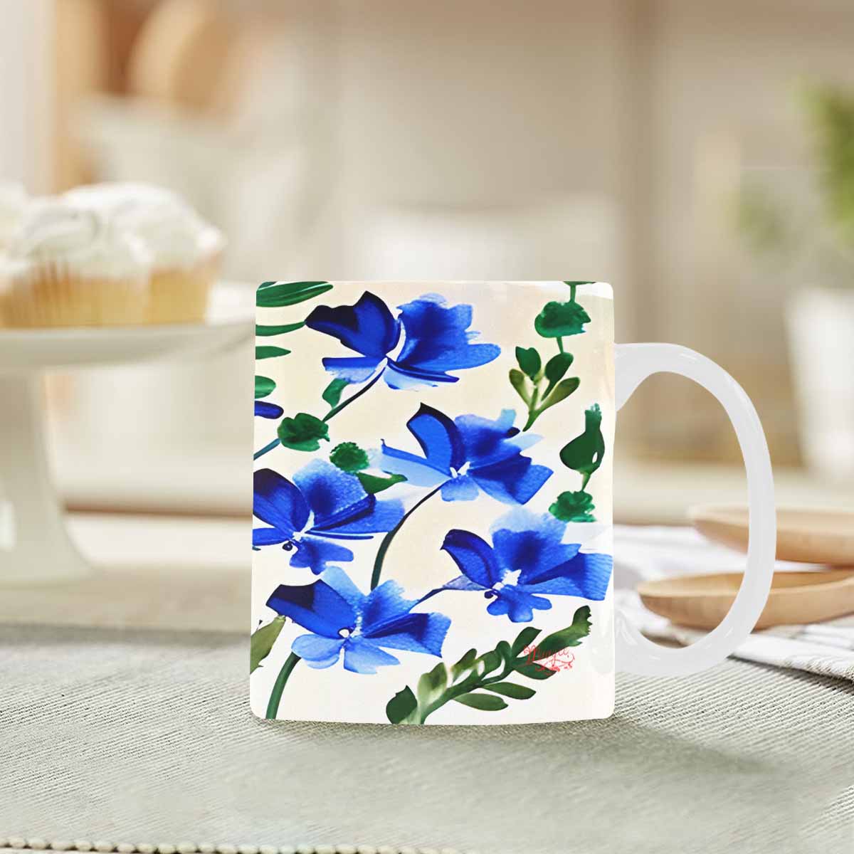 Quality Mug, coffee mug, tea cup, Bright florals, Set 1, Design 80
