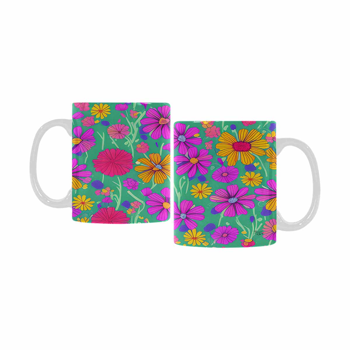 Quality Mug, coffee mug, tea cup, Set 1, Mixed Floral design 20