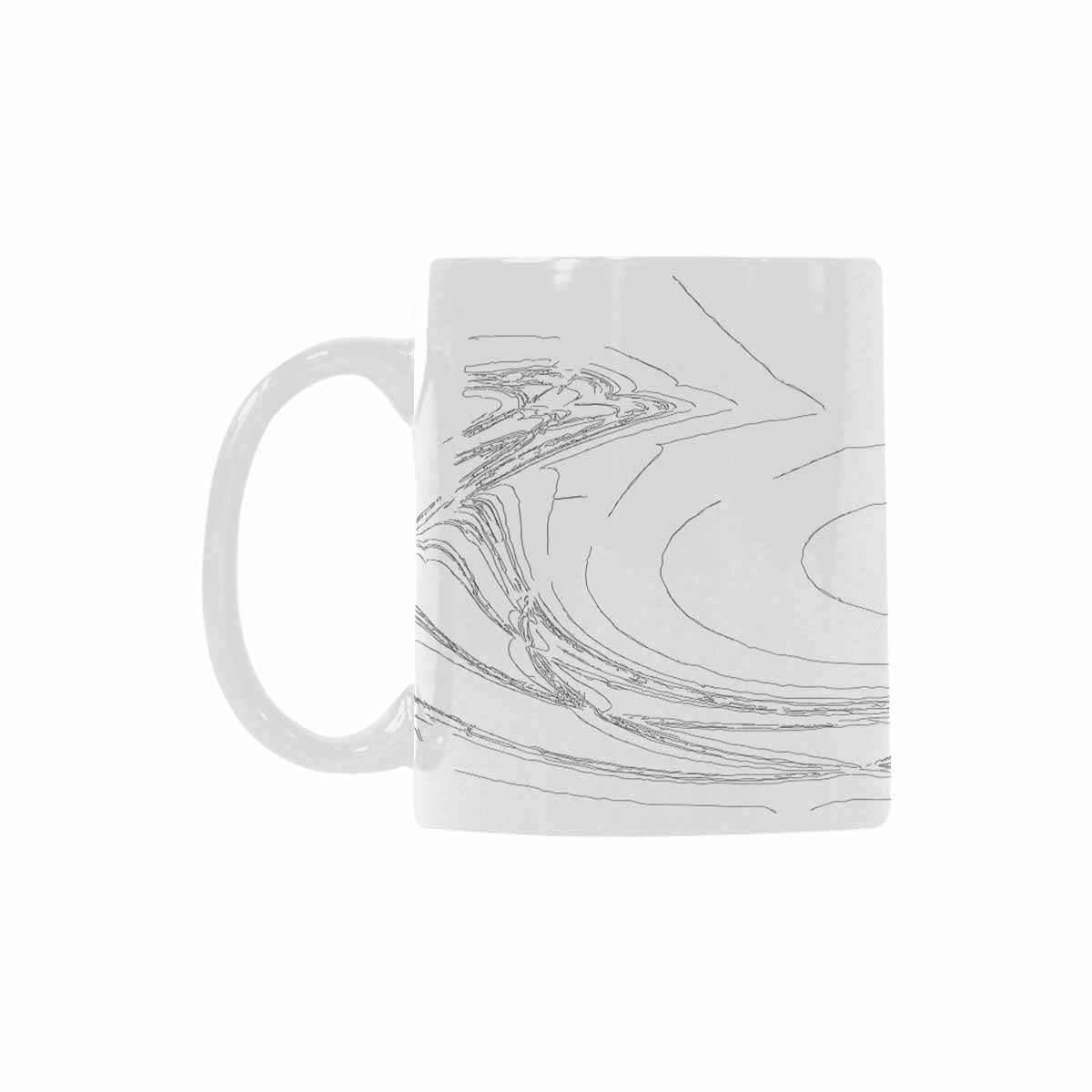 Quality Mug, coffee mug, tea cup, B & W Abstract, Set 1, design 123