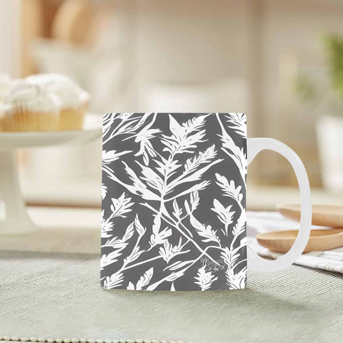 Quality Mug, coffee mug, tea cup, B & W Abstract, Set 1, design 12