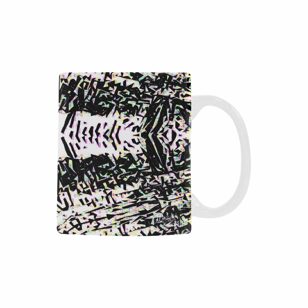 Quality Mug, coffee mug, tea cup, B & W Abstract, Set 1, design 156