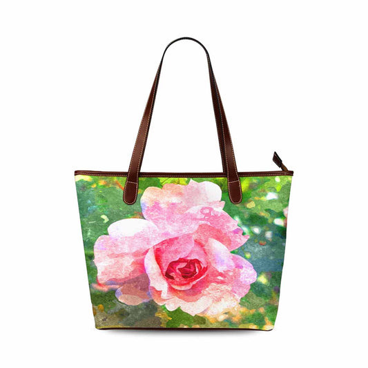 Classic Fabric handbag, watercolor floral, design 219