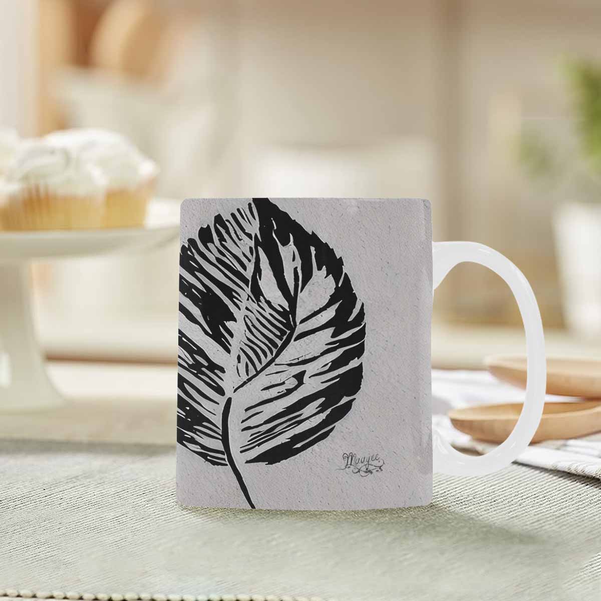 Quality Mug, coffee mug, tea cup, B & W Abstract, Set 1, design 19