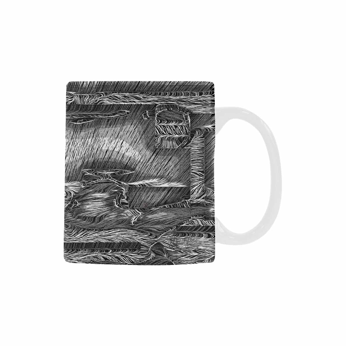 Quality Mug, coffee mug, tea cup, B & W Abstract, Set 1, design 61