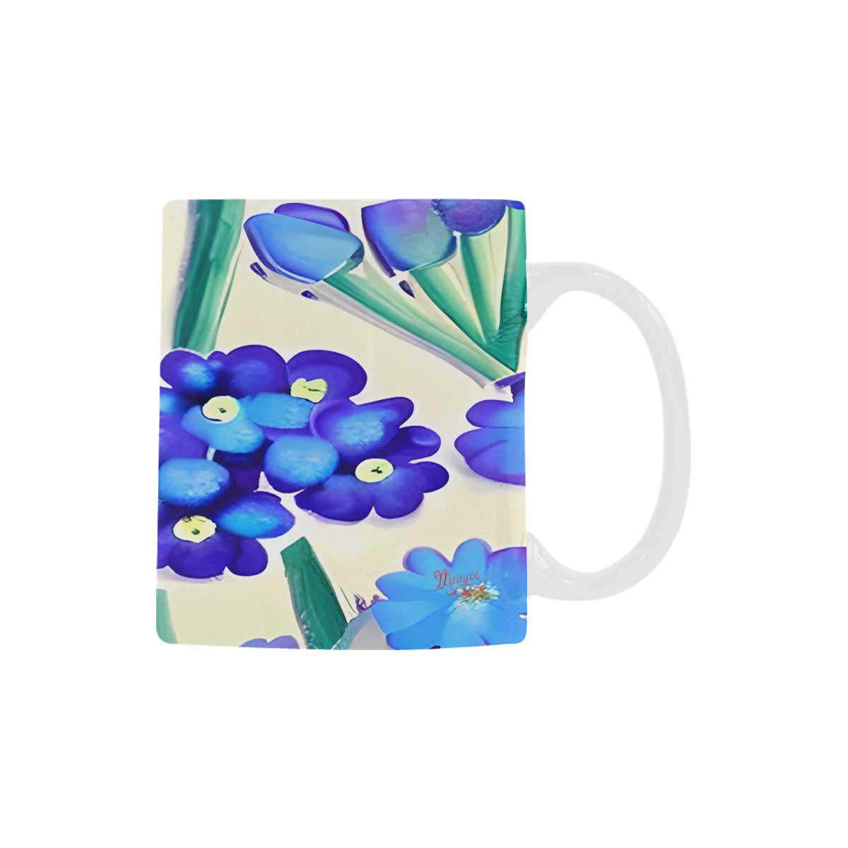 Quality Mug, coffee mug, tea cup, Bright florals, Set 1, Design 63
