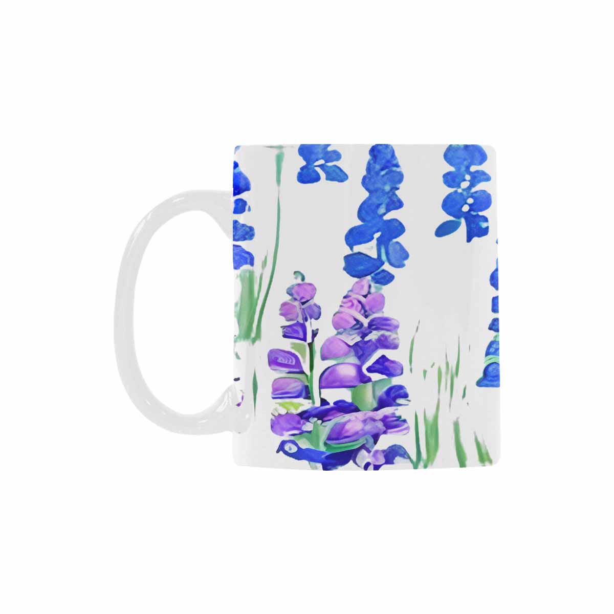 USA made Quality Mug, coffee mug, tea cup, Bright florals, Set 1A, Design 101