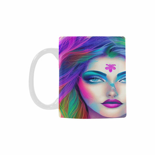 Coffee Mug, tea cup,caucasian Face, design 35