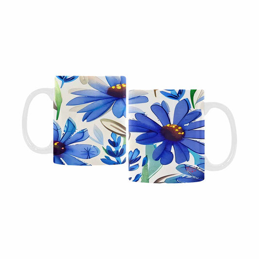 USA made Quality Mug, coffee mug, tea cup, Bright florals, Set 1, Design 45