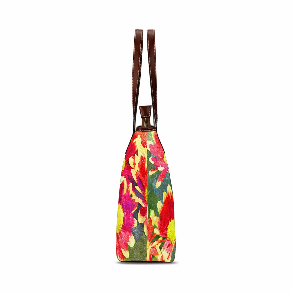 Classic Fabric handbag, watercolor floral, design 217