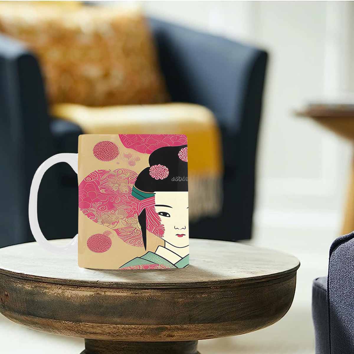 Quality Mug, coffee mug, tea cup, Asian Faces, Design 15