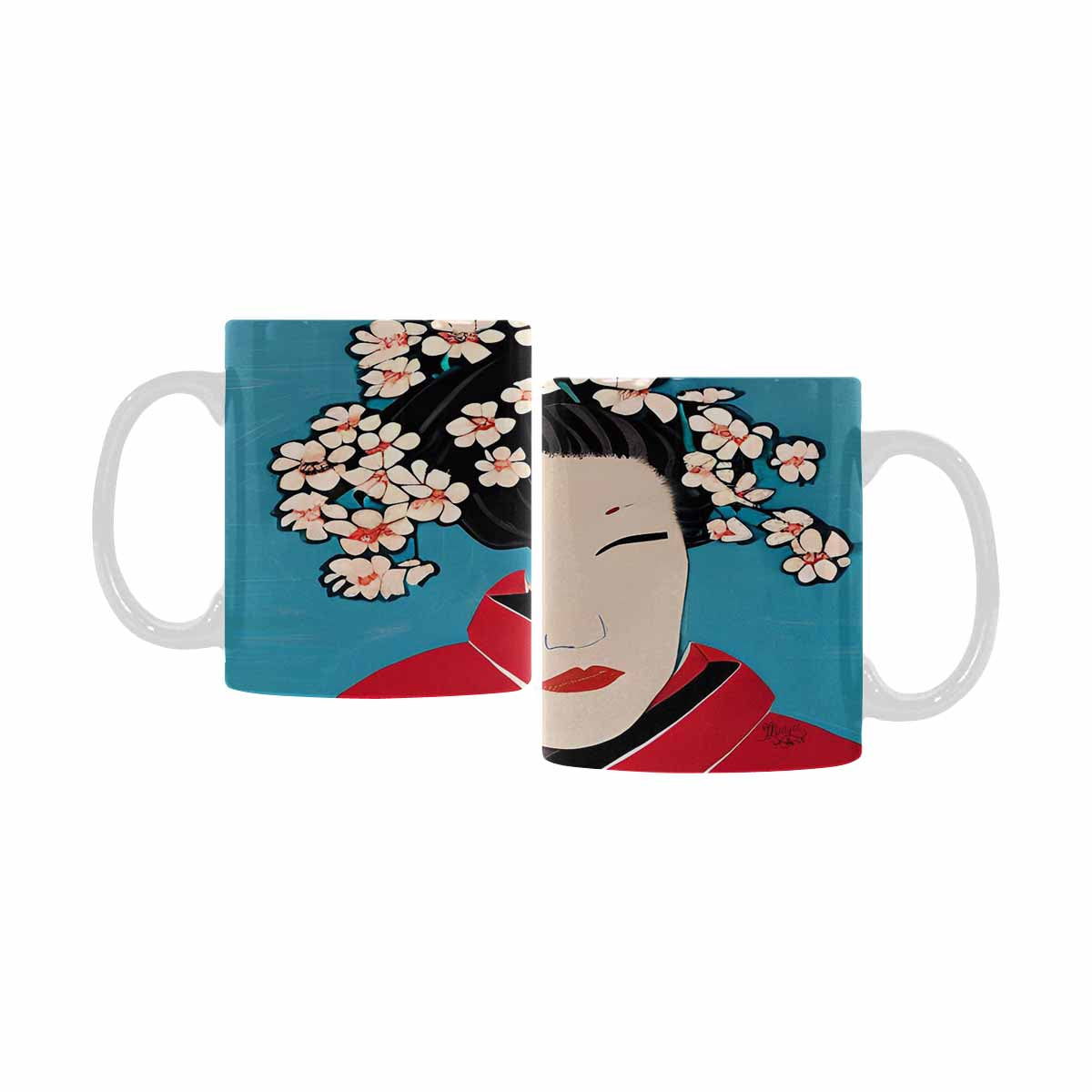 Quality Mug, coffee mug, tea cup, Asian Faces, Design 50