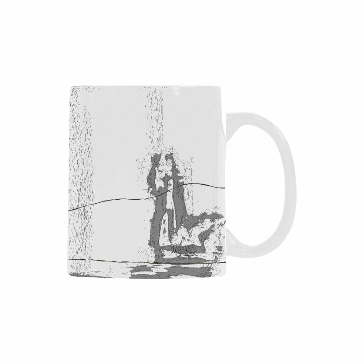 Quality Mug, coffee mug, tea cup, B & W Abstract, Set 1, design 111