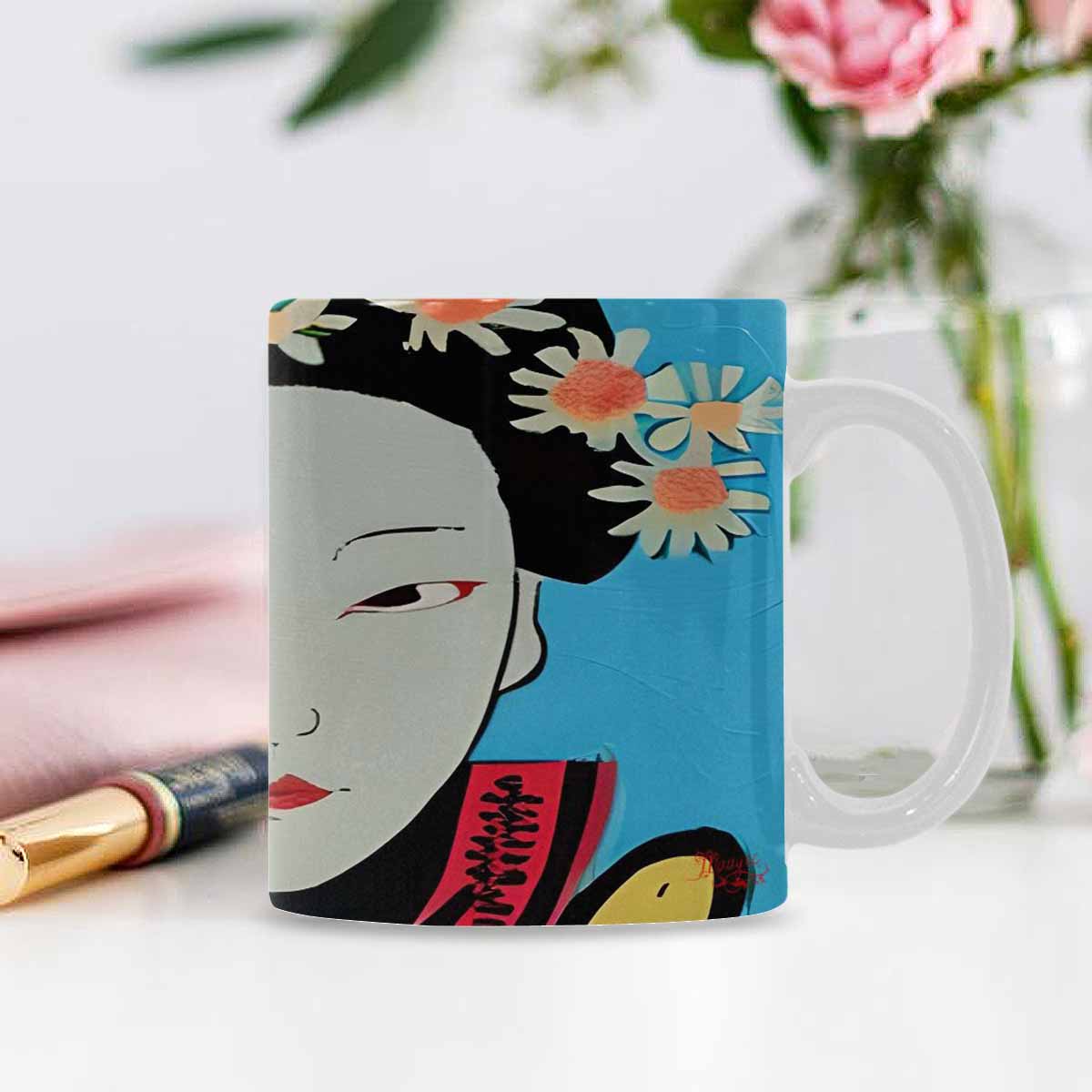 Quality Mug, coffee mug, tea cup, Asian Faces, Design 37