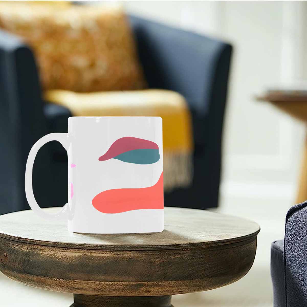 Quality Mug, coffee mug, tea cup, Bold Abstract, Set 1, design 4