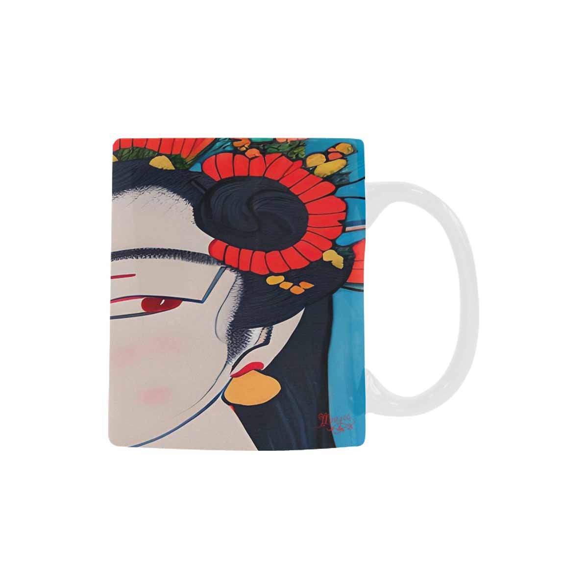 Quality Mug, coffee mug, tea cup, Asian Faces, Design 60