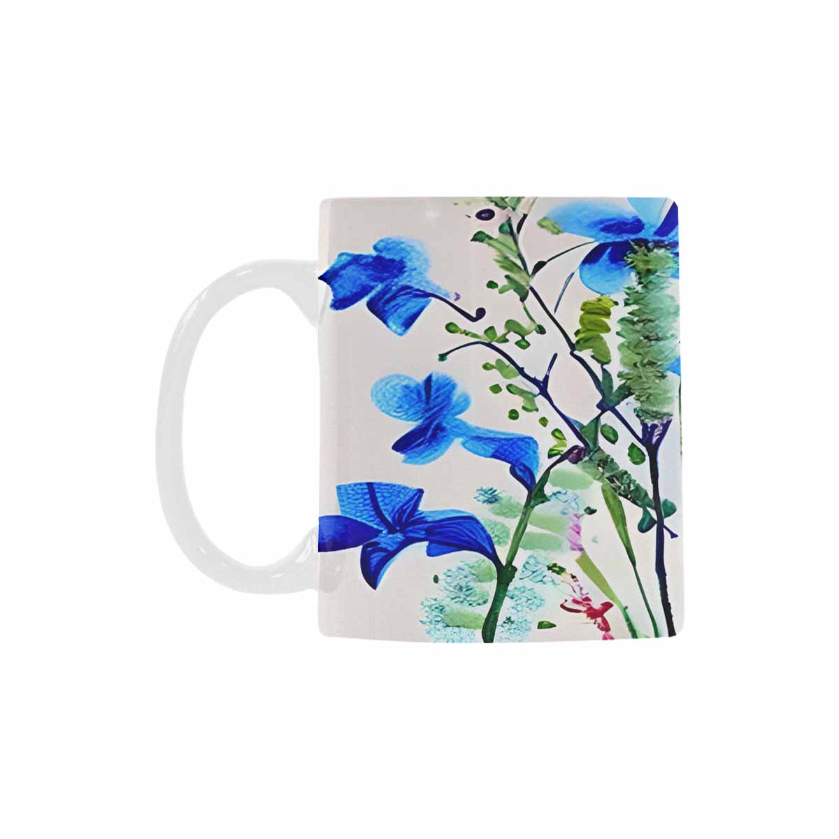 USA made Quality Mug, coffee mug, tea cup, Bright florals, Set 1, Design 18