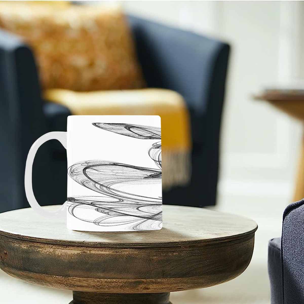 Quality Mug, coffee mug, tea cup, B & W Abstract, Set 1, design 133