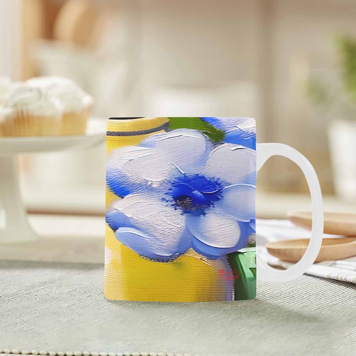 Quality Mug, coffee mug, tea cup, Bright florals, Set 1, Design 166
