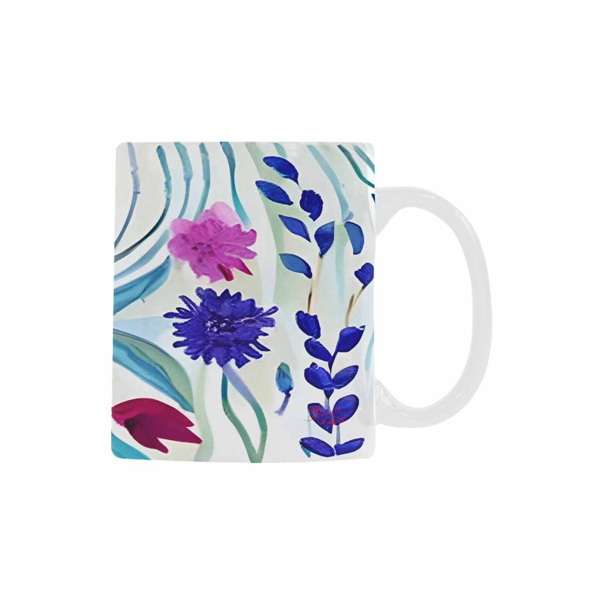 Quality Mug, coffee mug, tea cup, Bright florals, Set 1, Design 29