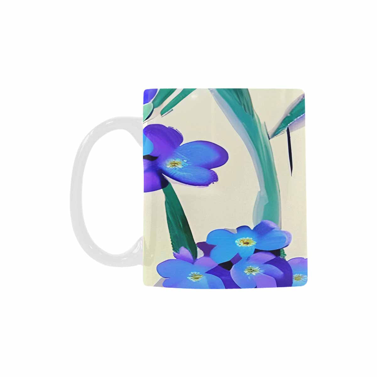 USA made Quality Mug, coffee mug, tea cup, Bright florals, Set 1, Design 63