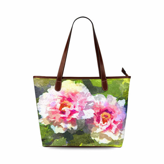 Classic Fabric handbag, watercolor floral, design 164