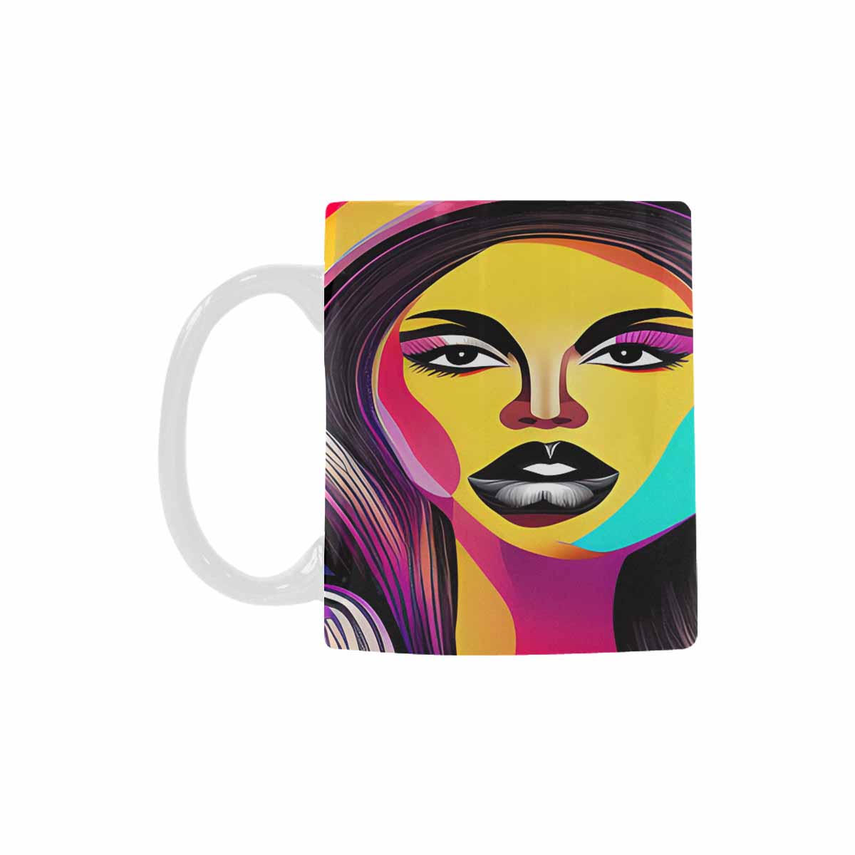 Quality Mug, coffee mug, tea cup, Black Faces, Set 1, design 34