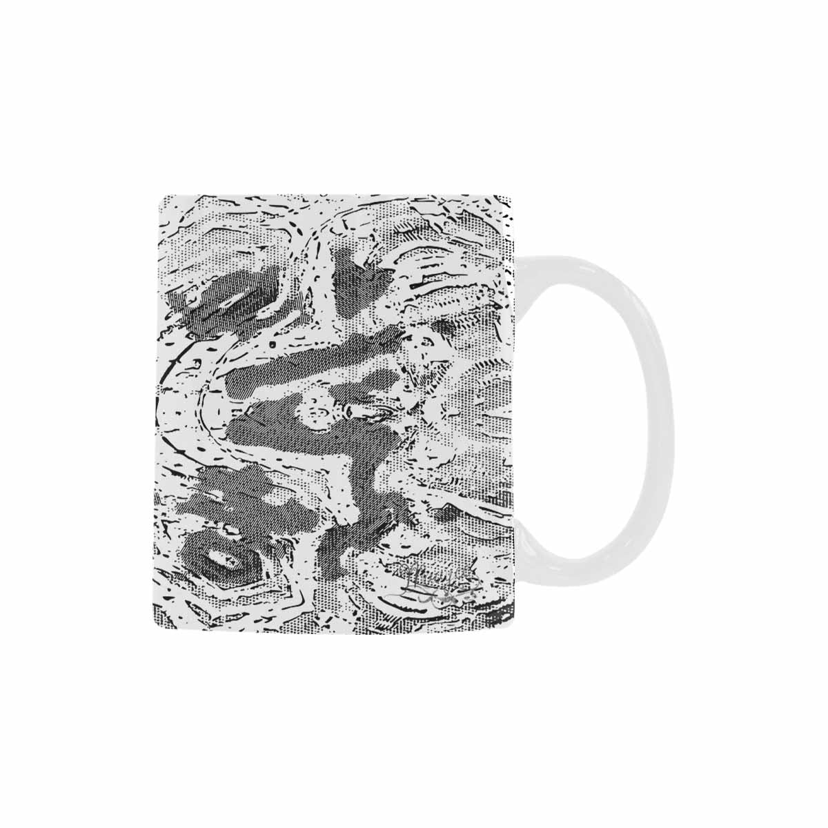 Quality Mug, coffee mug, tea cup, B & W Abstract, Set 1, design 150