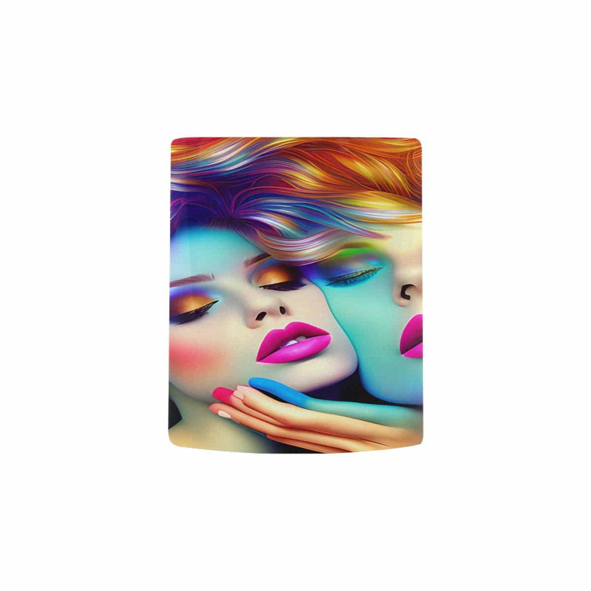 USA, Color Coffee Mug, tea cup, caucasian Face, design 13