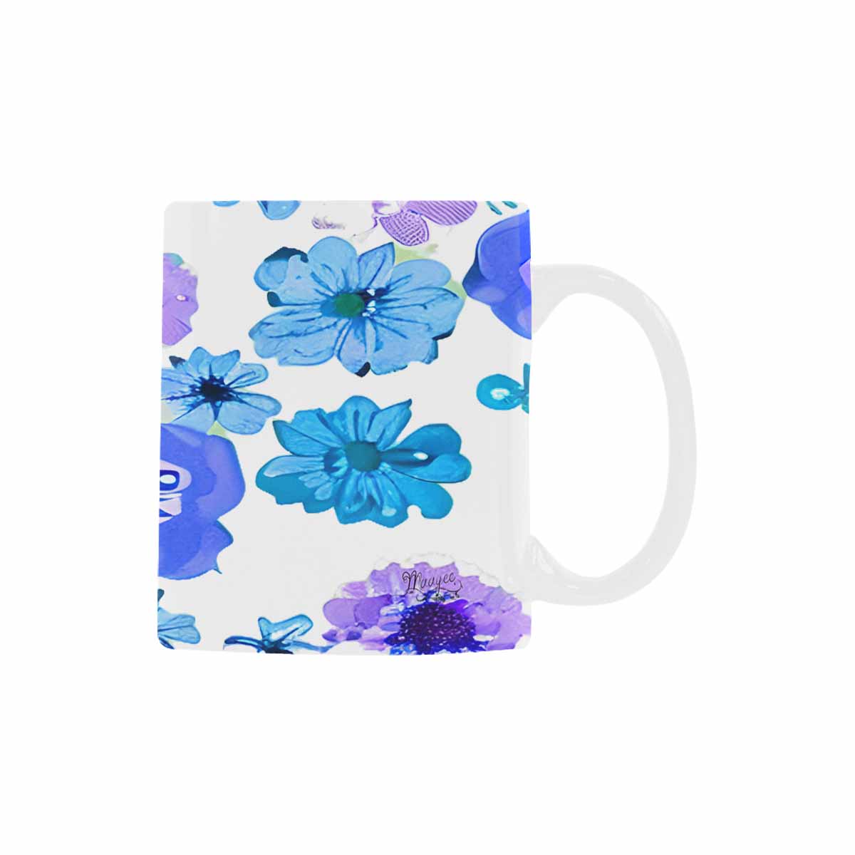 USA made Quality Mug, coffee mug, tea cup, Bright florals, Set 1A, Design 144