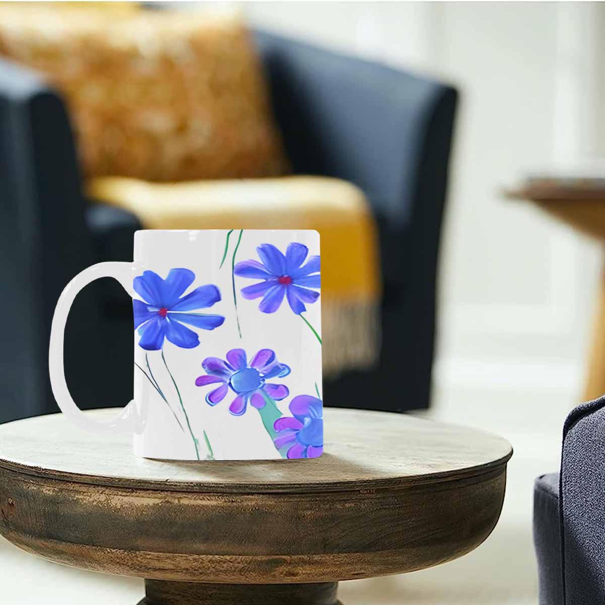 Quality Mug, coffee mug, tea cup, Bright florals, Set 1A, Design 59