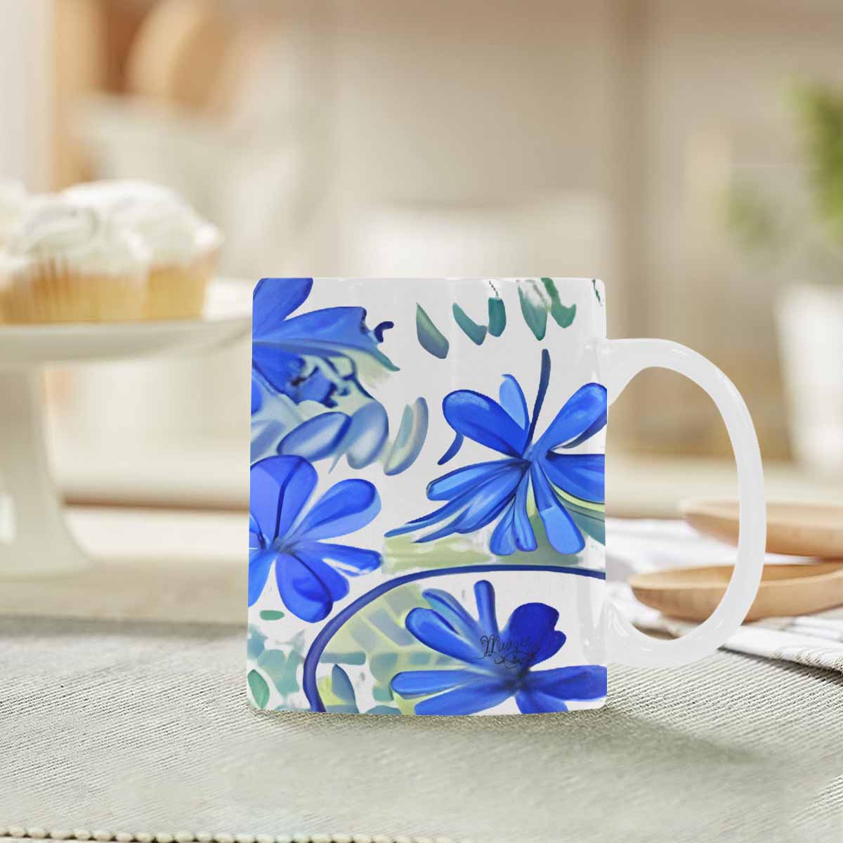 Quality Mug, coffee mug, tea cup, Bright florals, Set 1A, Design 83