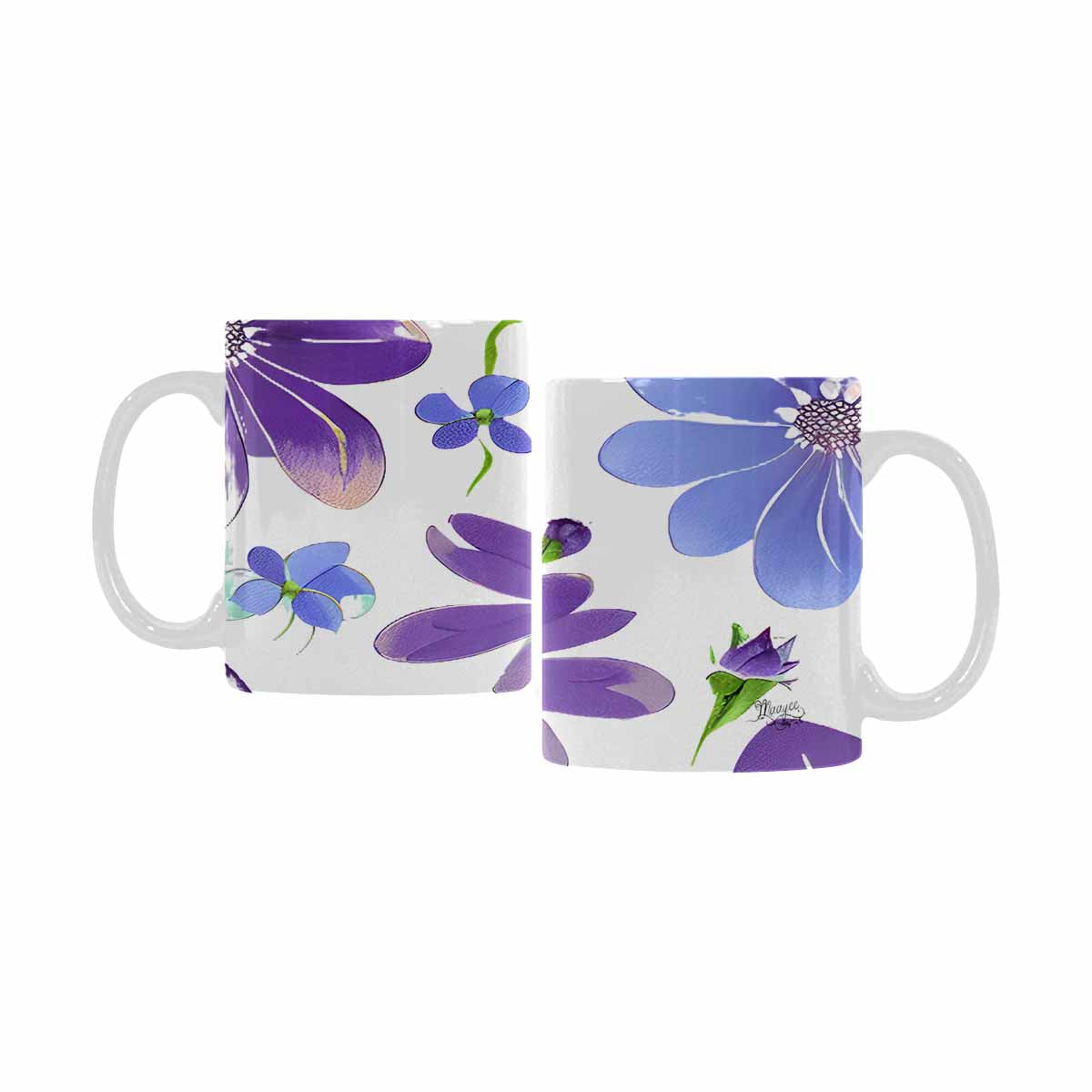 Quality Mug, coffee mug, tea cup, Bright florals, Set 1A, Design 156