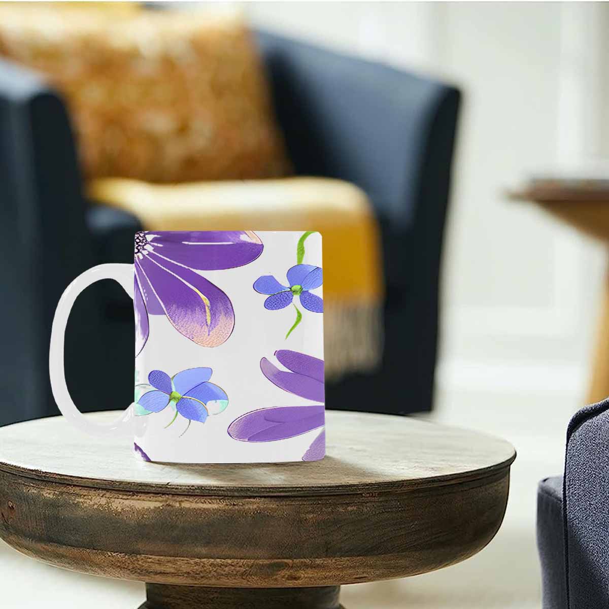 Quality Mug, coffee mug, tea cup, Bright florals, Set 1A, Design 156