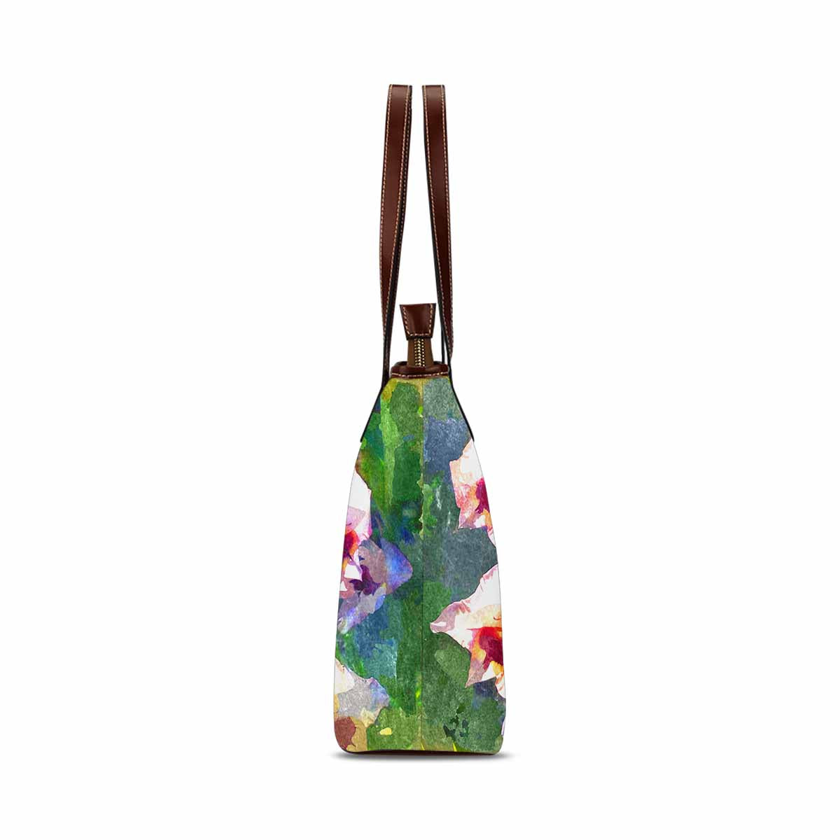 Classic Fabric handbag, watercolor floral, design 117