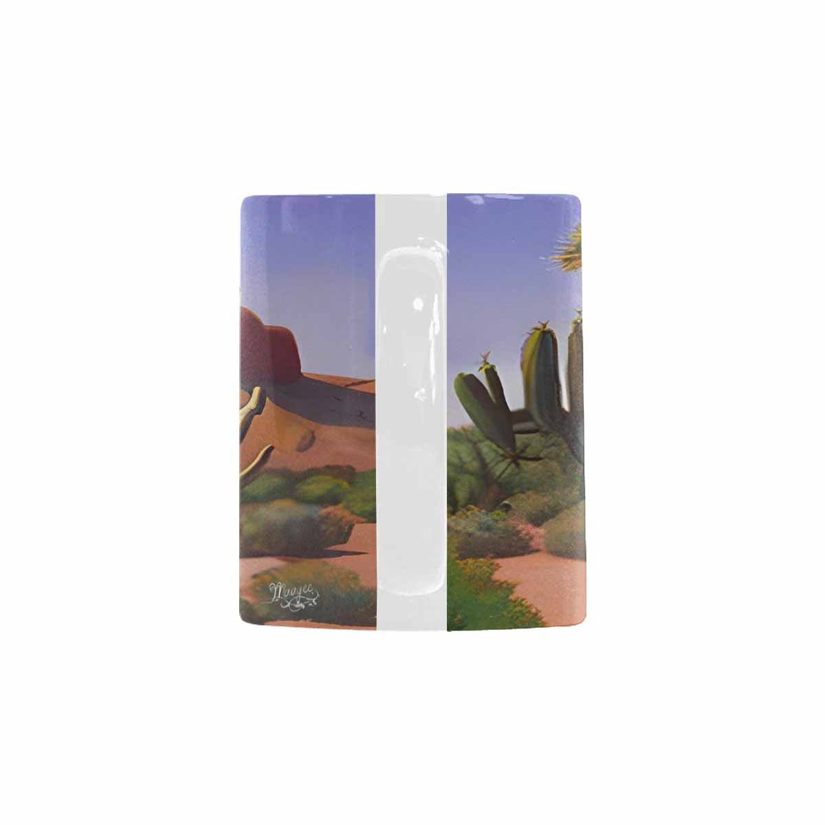 Coffee Mug, tea cup, desert scene, design 19