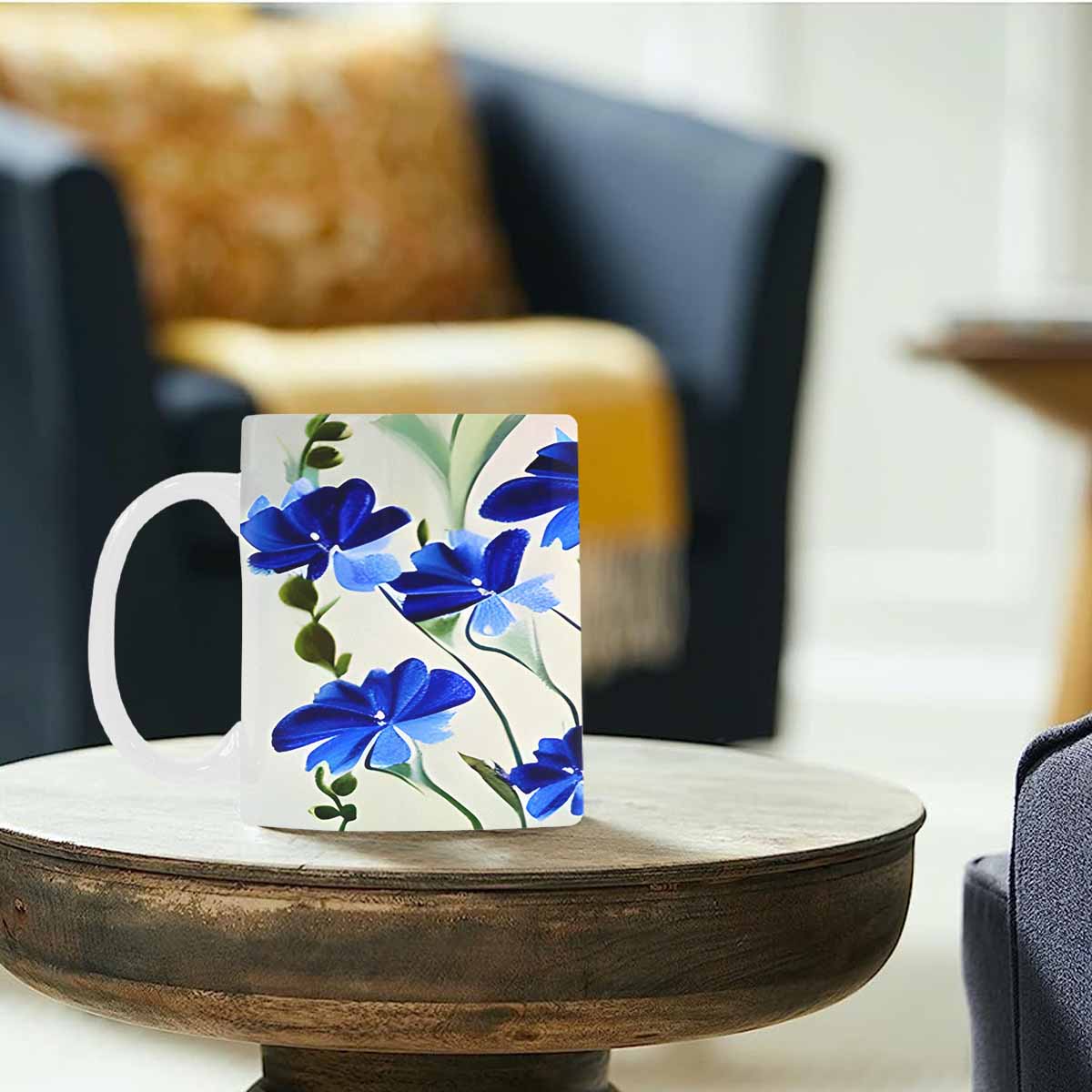 Quality Mug, coffee mug, tea cup, Bright florals, Set 1, Design 80