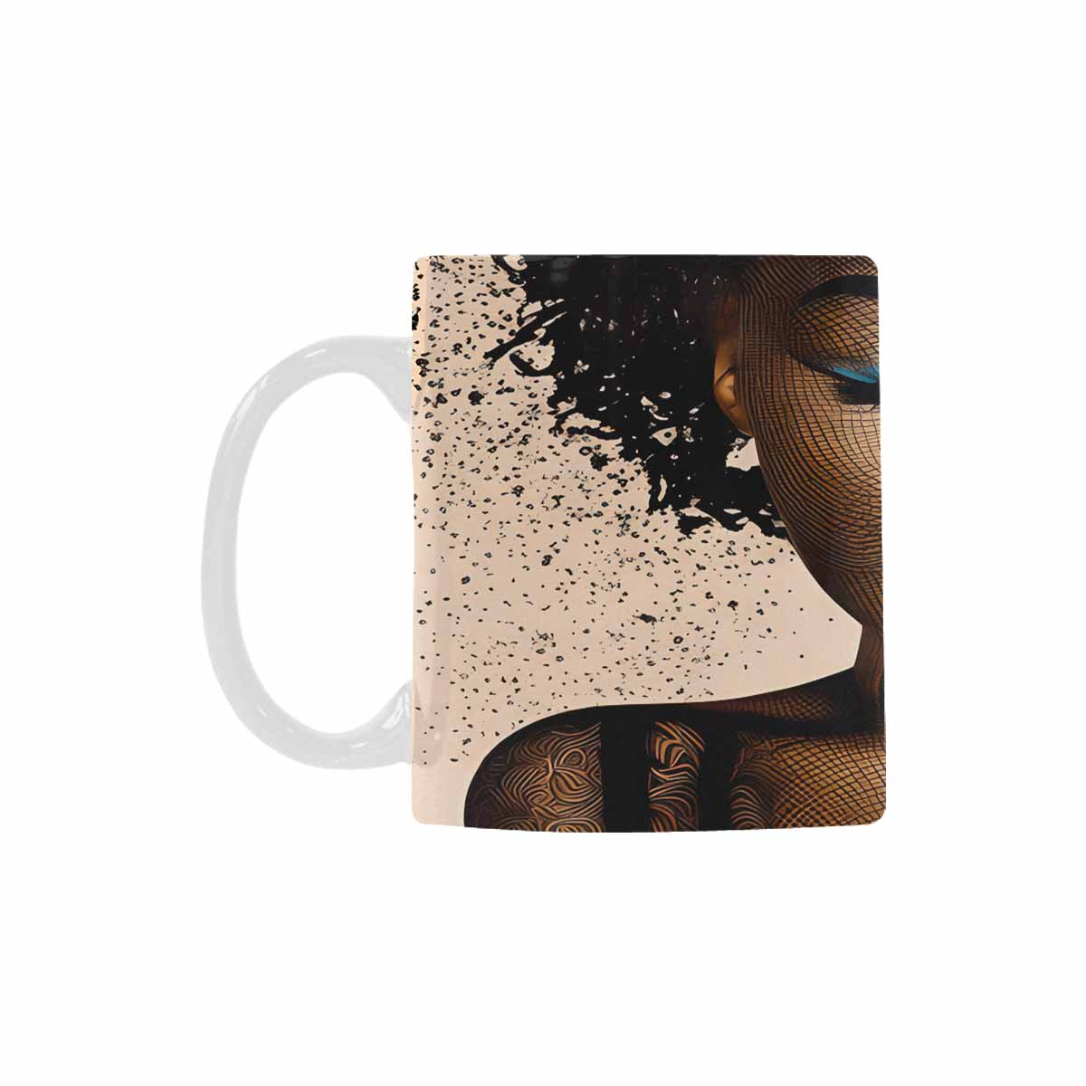 Quality Mug, coffee mug, tea cup, Black Faces, Set 1, design 75