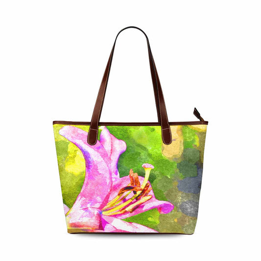 Classic Fabric handbag, watercolor floral, design 146