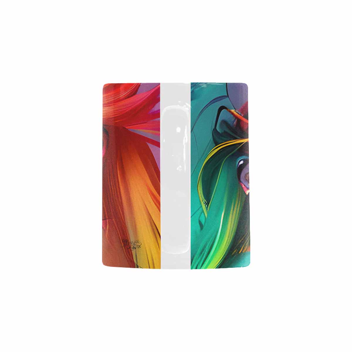 USA, Color Coffee Mug, tea cup, caucasian Face, design 5