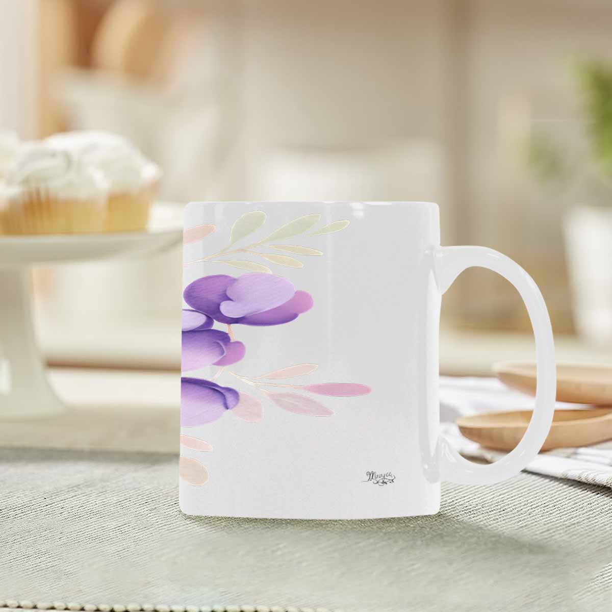 Quality Mug, coffee mug, tea cup, Bright florals, Set 2, design 25