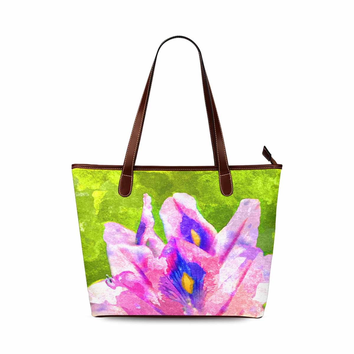 Classic Fabric handbag, watercolor floral, design 67