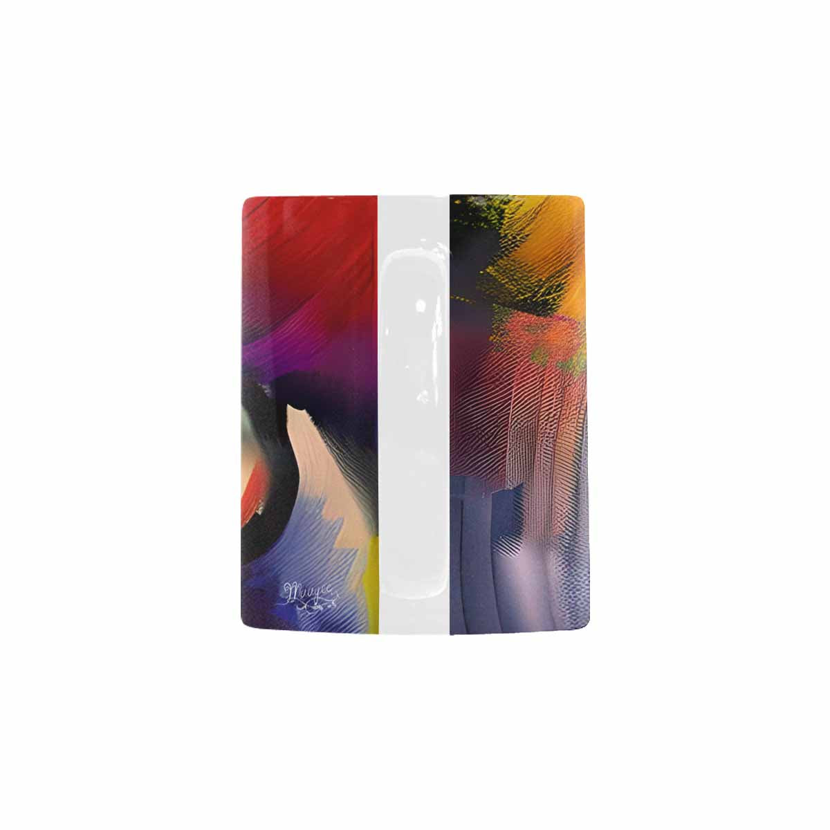 USA, Color Coffee Mug, tea cup, caucasian Face, design 26